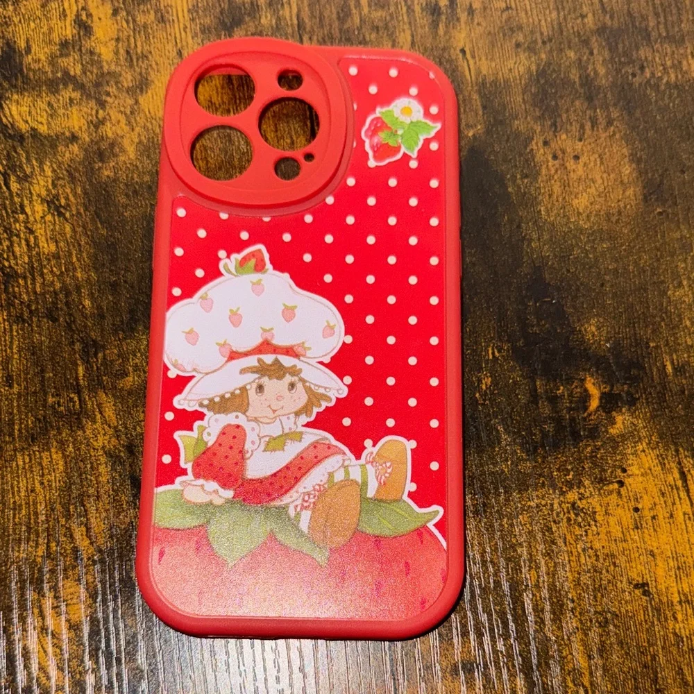 Red Strawberry Pattern Phone Case - Picture 1 of 3